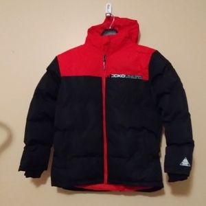 Men's Ecko Winter Puffer Jacket, Streetwear, Red Black - NWT